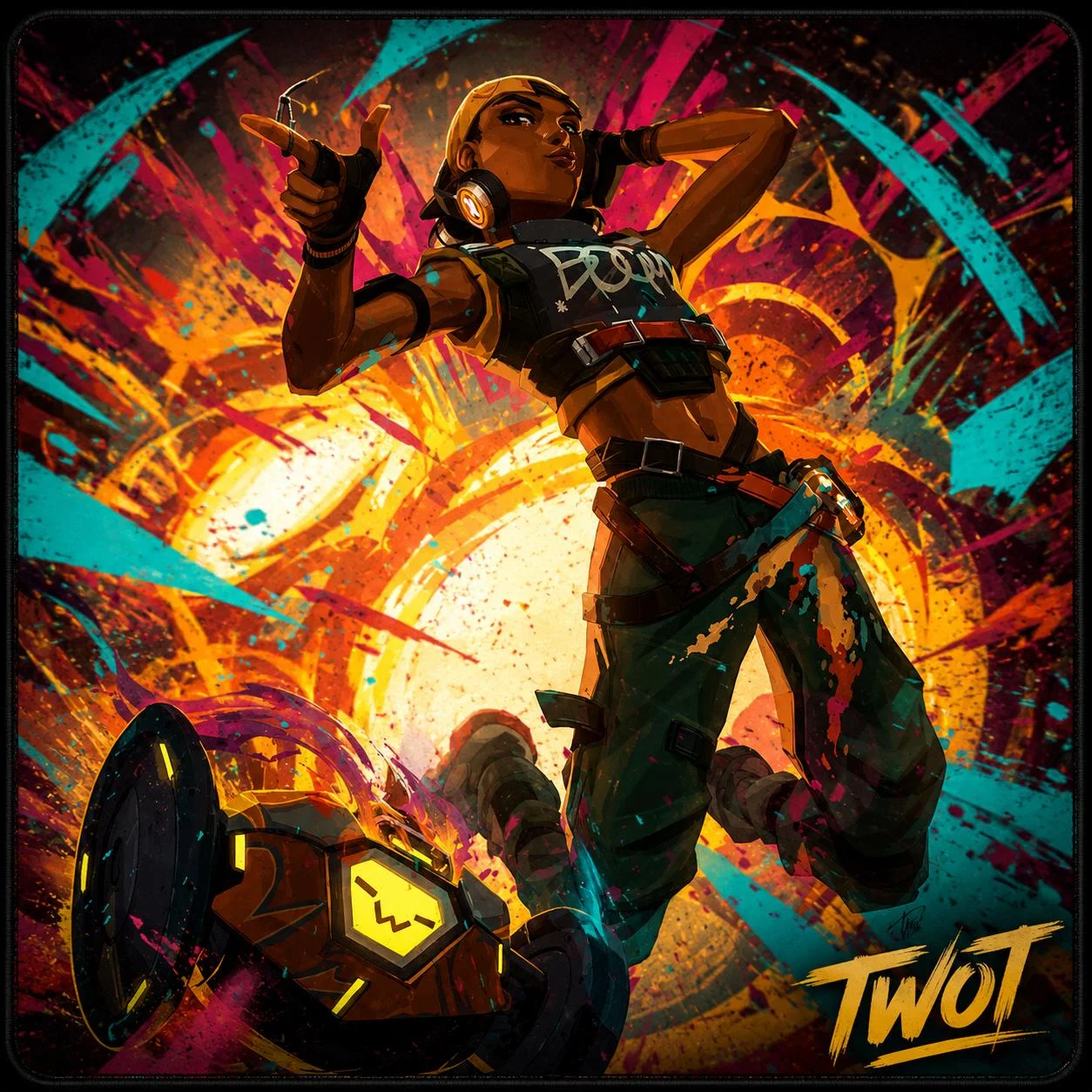TWOT GAMING CAM MOUSEPAD 30x30